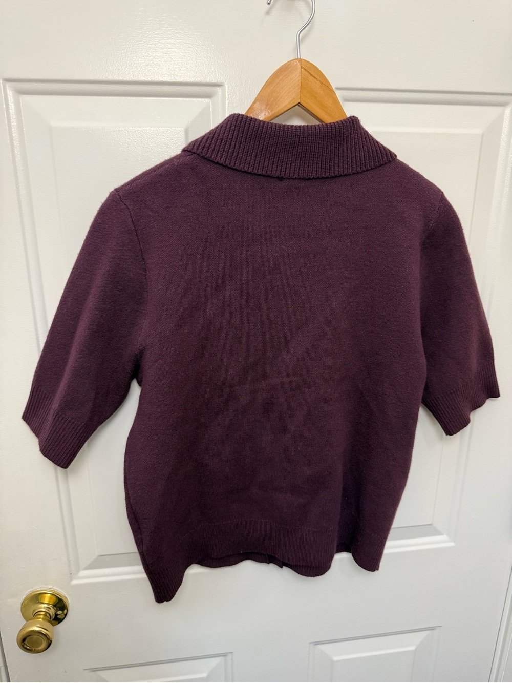 Maeve Purple Kinsley Short Sleeve Knit Cardigan Size Medium - Picture 6 of 6